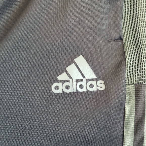 Adidas Aeroready Tiro Track Pants Black Gray Striped Pockets Medium M - Picture 3 of 11